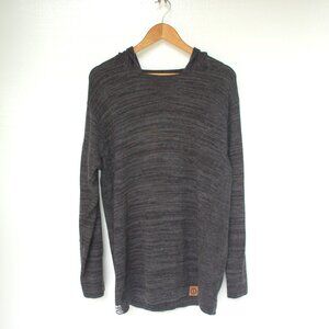 Grey Hooded Pull-On Alpaca Sweater Women's from Peru EXCELLENT CONDITION